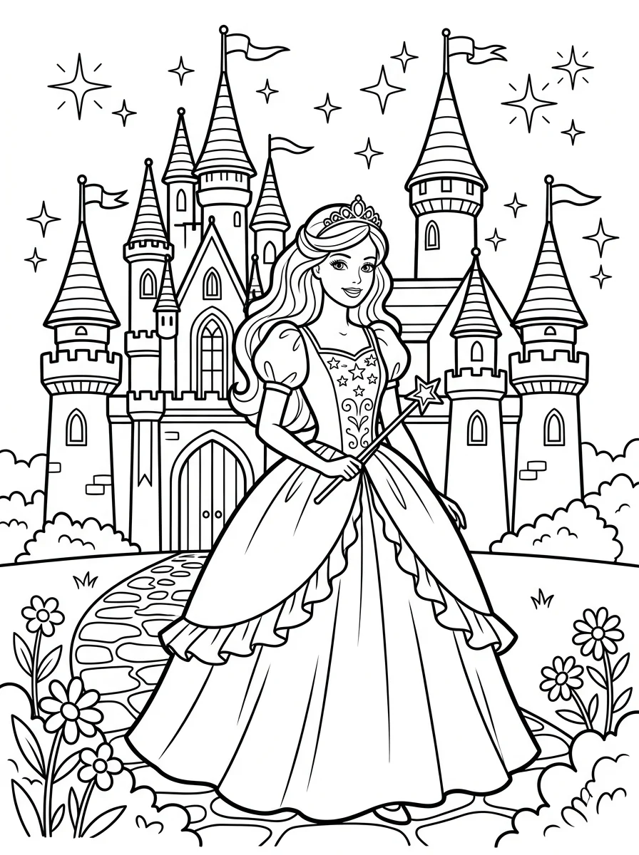 Desenhos da Barbie para colorir 106