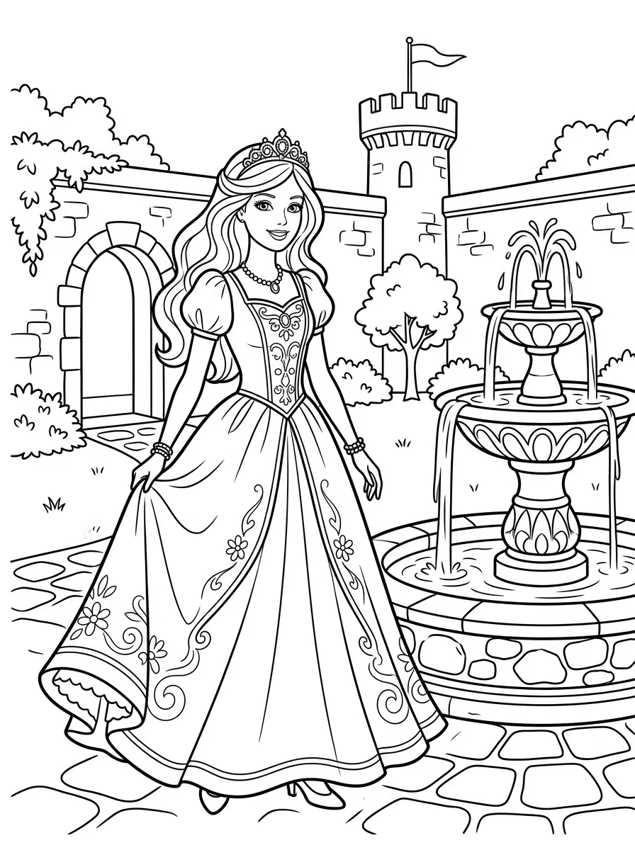 Desenhos da Barbie para colorir 108