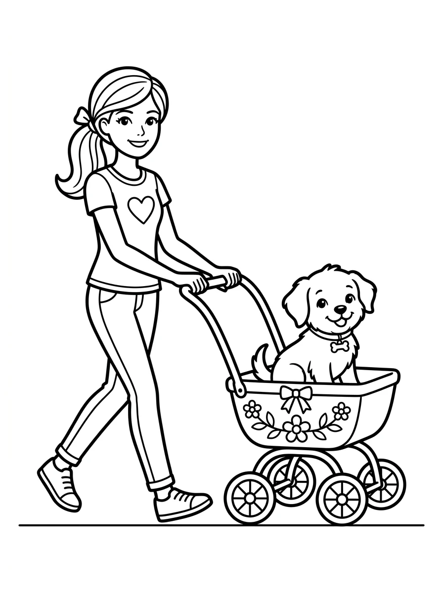 Desenhos da Barbie para colorir 109