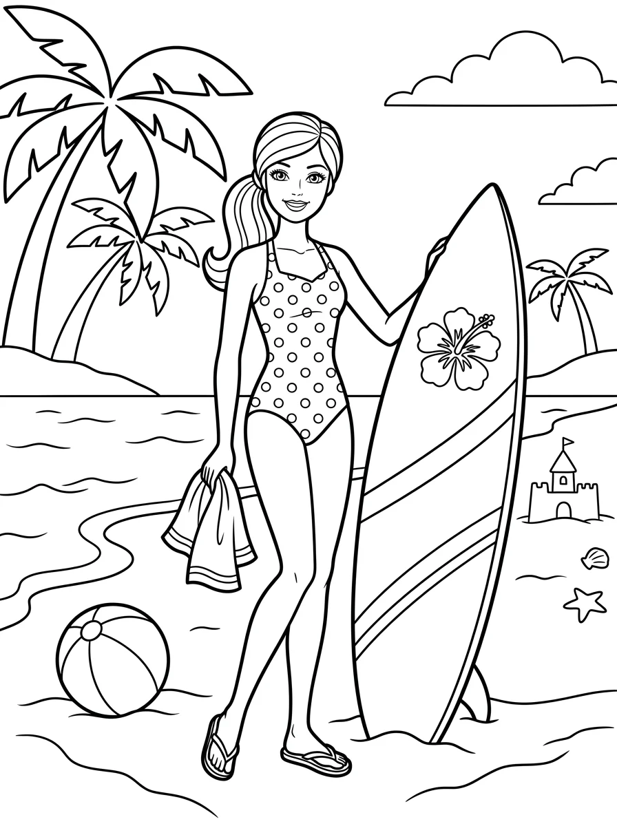 Desenhos da Barbie para colorir 11