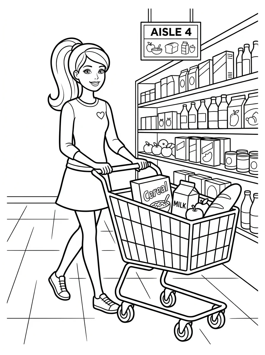 Desenhos da Barbie para colorir 110