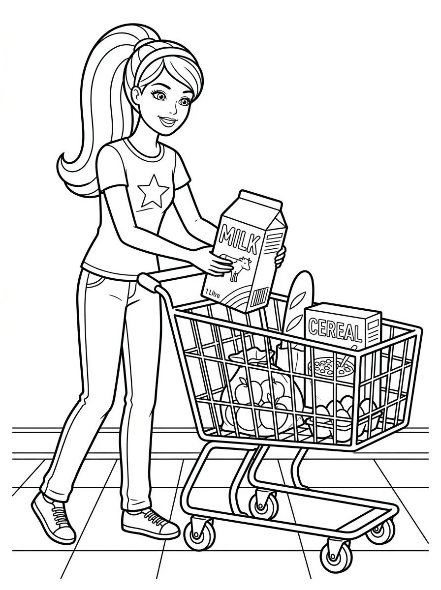 Desenhos da Barbie para colorir 111