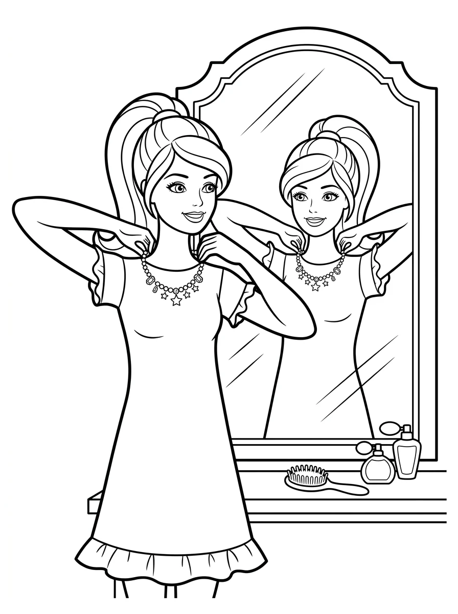 Desenhos da Barbie para colorir 112
