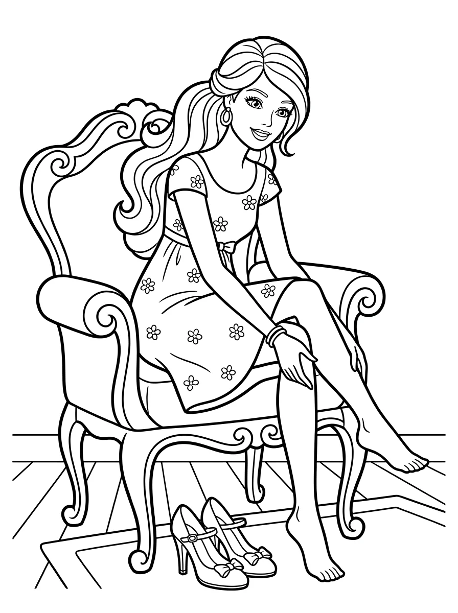 Desenhos da Barbie para colorir 113