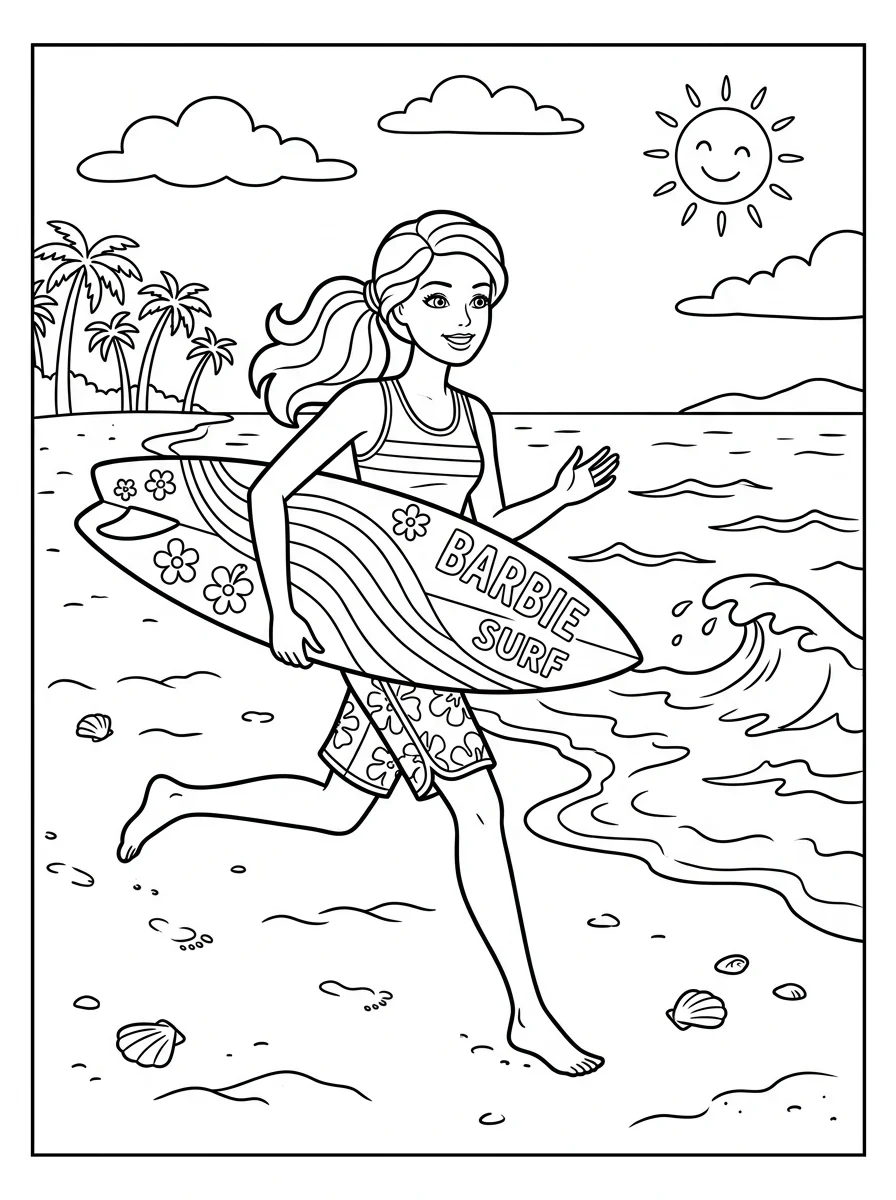 Desenhos da Barbie para colorir 118