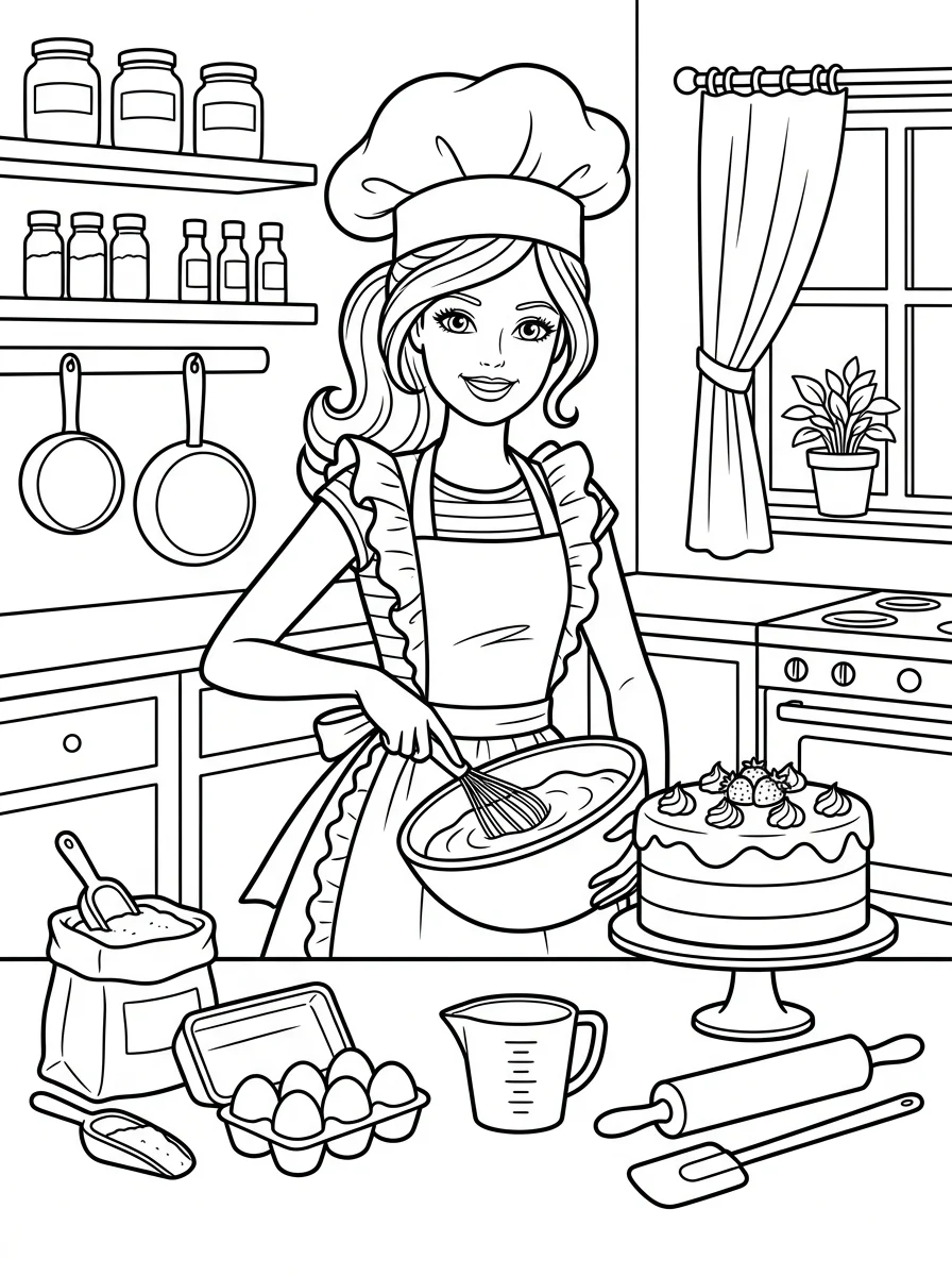 Desenhos da Barbie para colorir 12