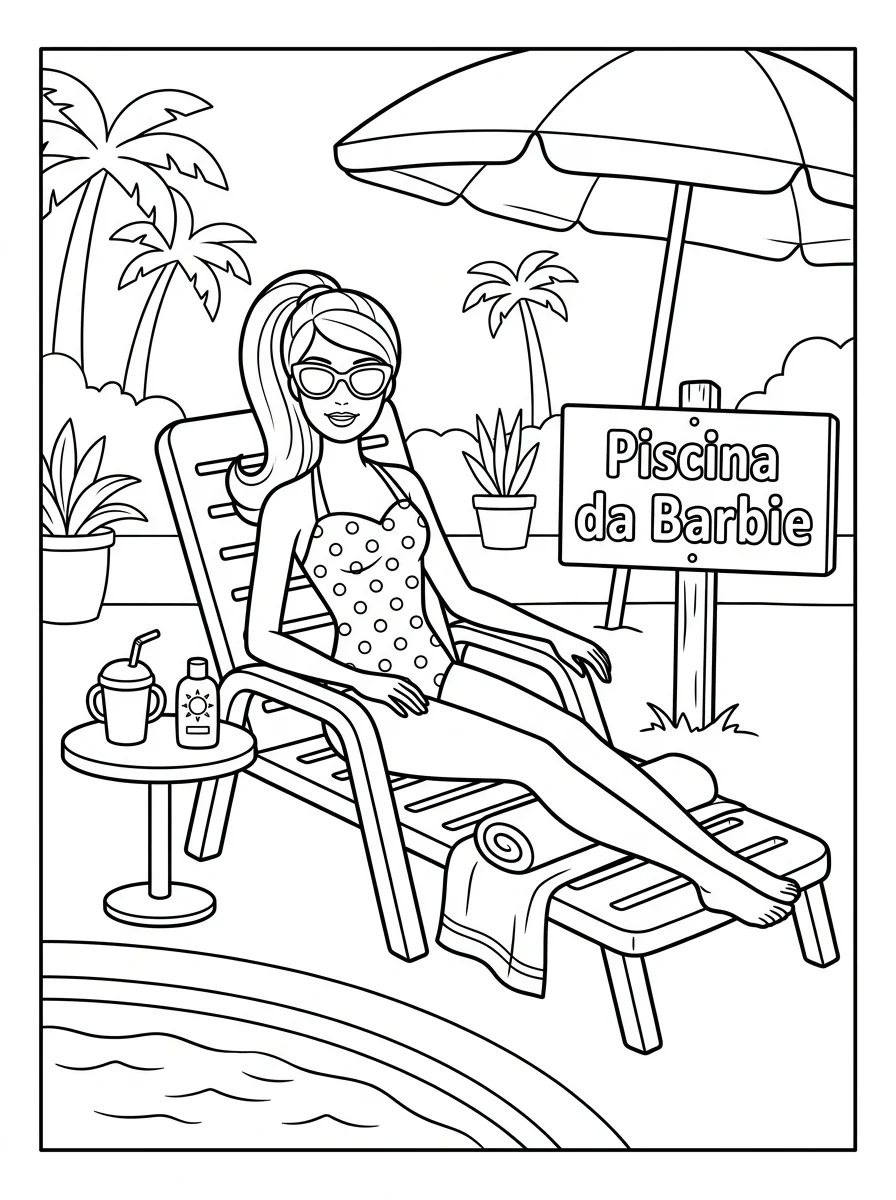 Desenhos da Barbie para colorir 123