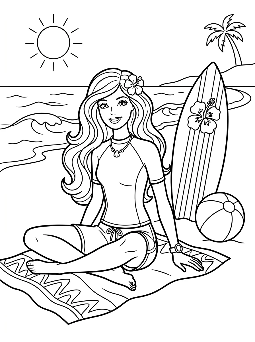 Desenhos da Barbie para colorir 125