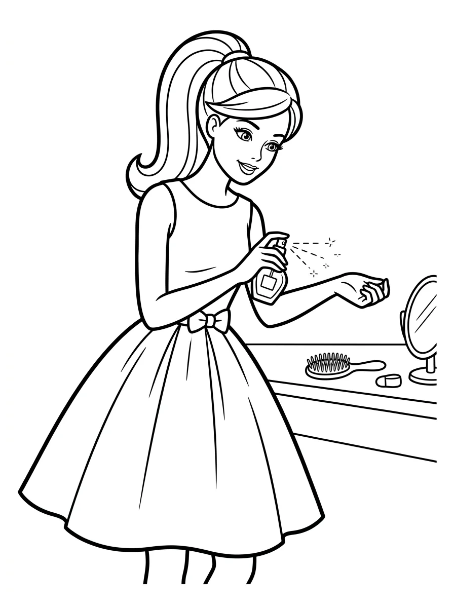 Desenhos da Barbie para colorir 127