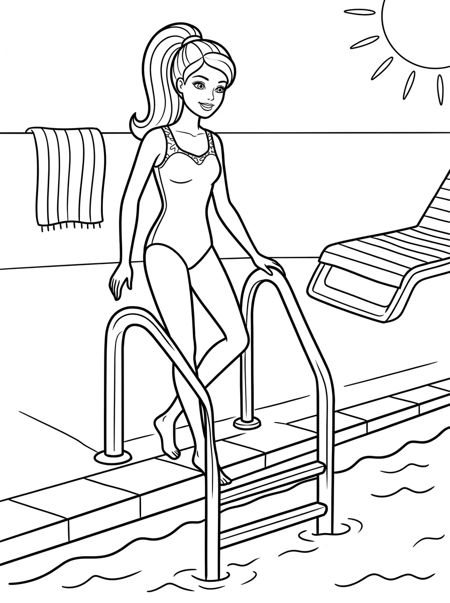Desenhos da Barbie para colorir 129