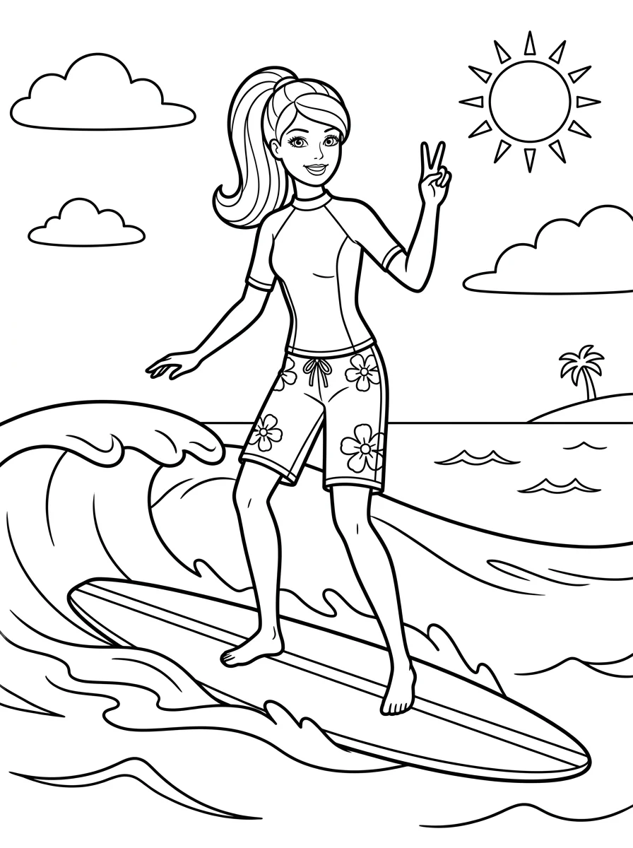 Desenhos da Barbie para colorir 133