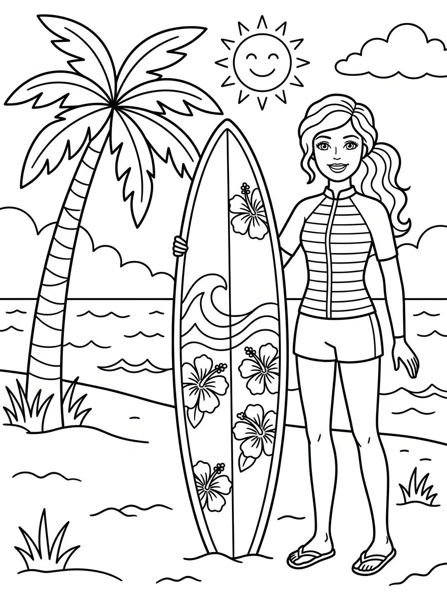 Desenhos da Barbie para colorir 134