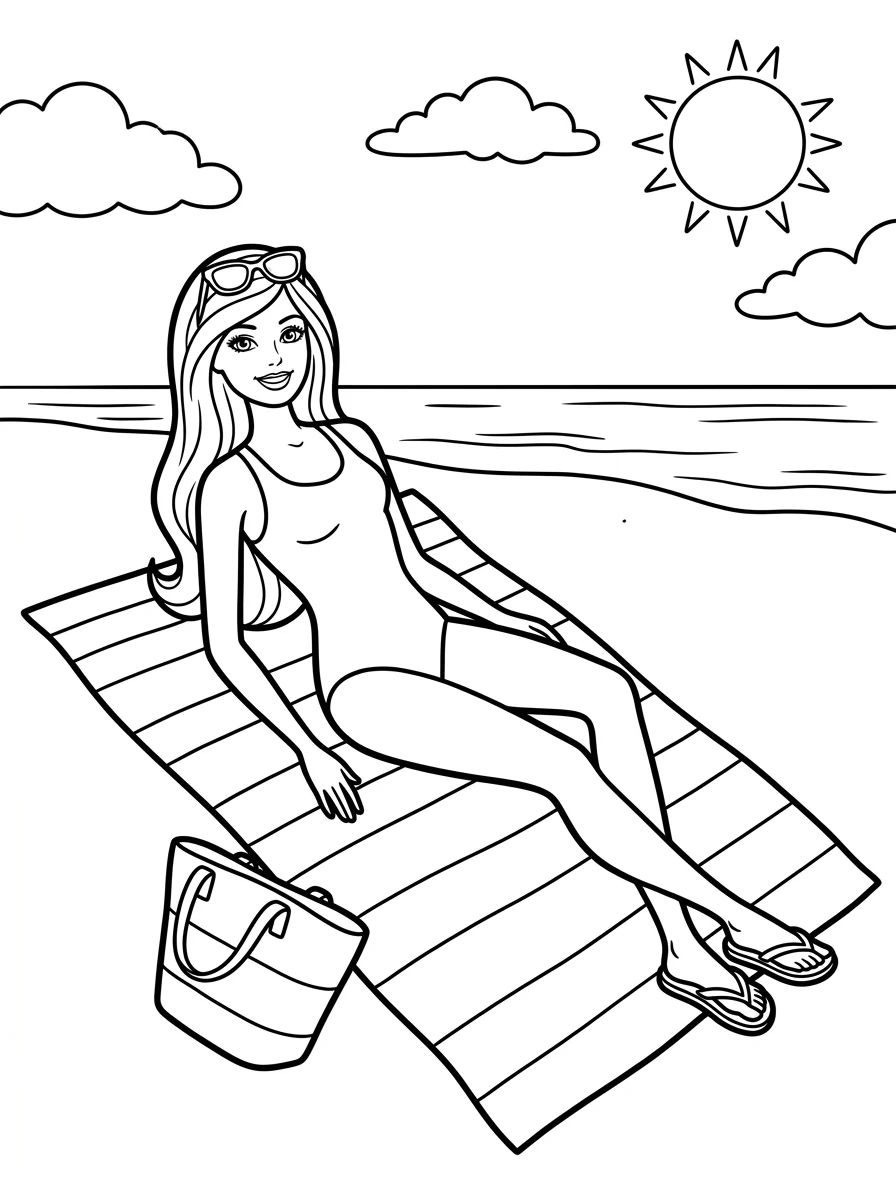 Desenhos da Barbie para colorir 135