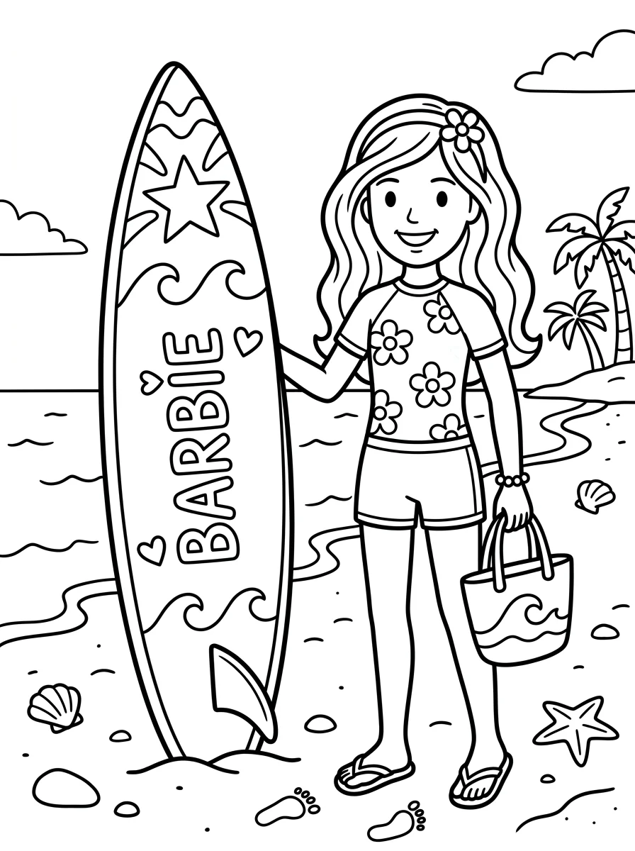 Desenhos da Barbie para colorir 136