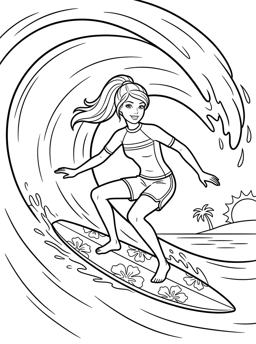 Desenhos da Barbie para colorir 137
