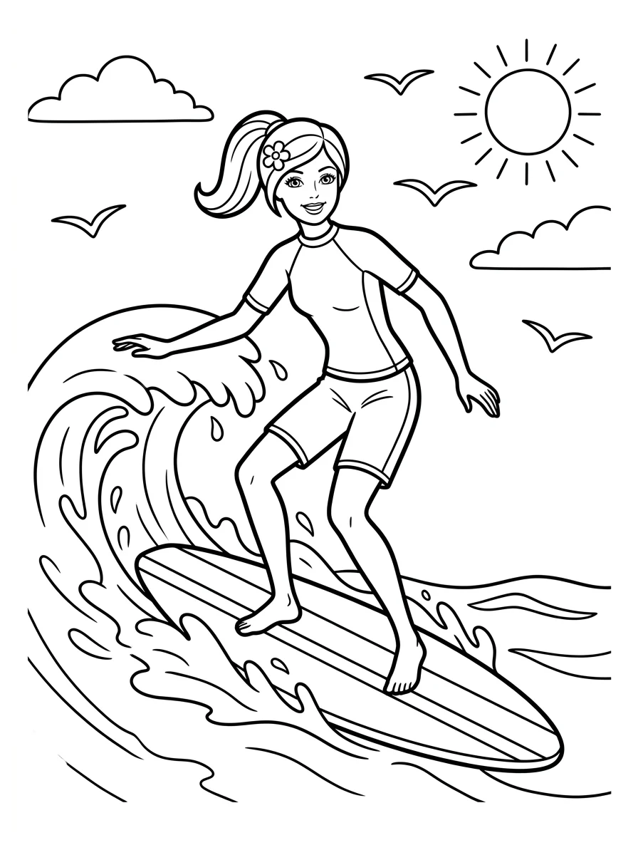 Desenhos da Barbie para colorir 139