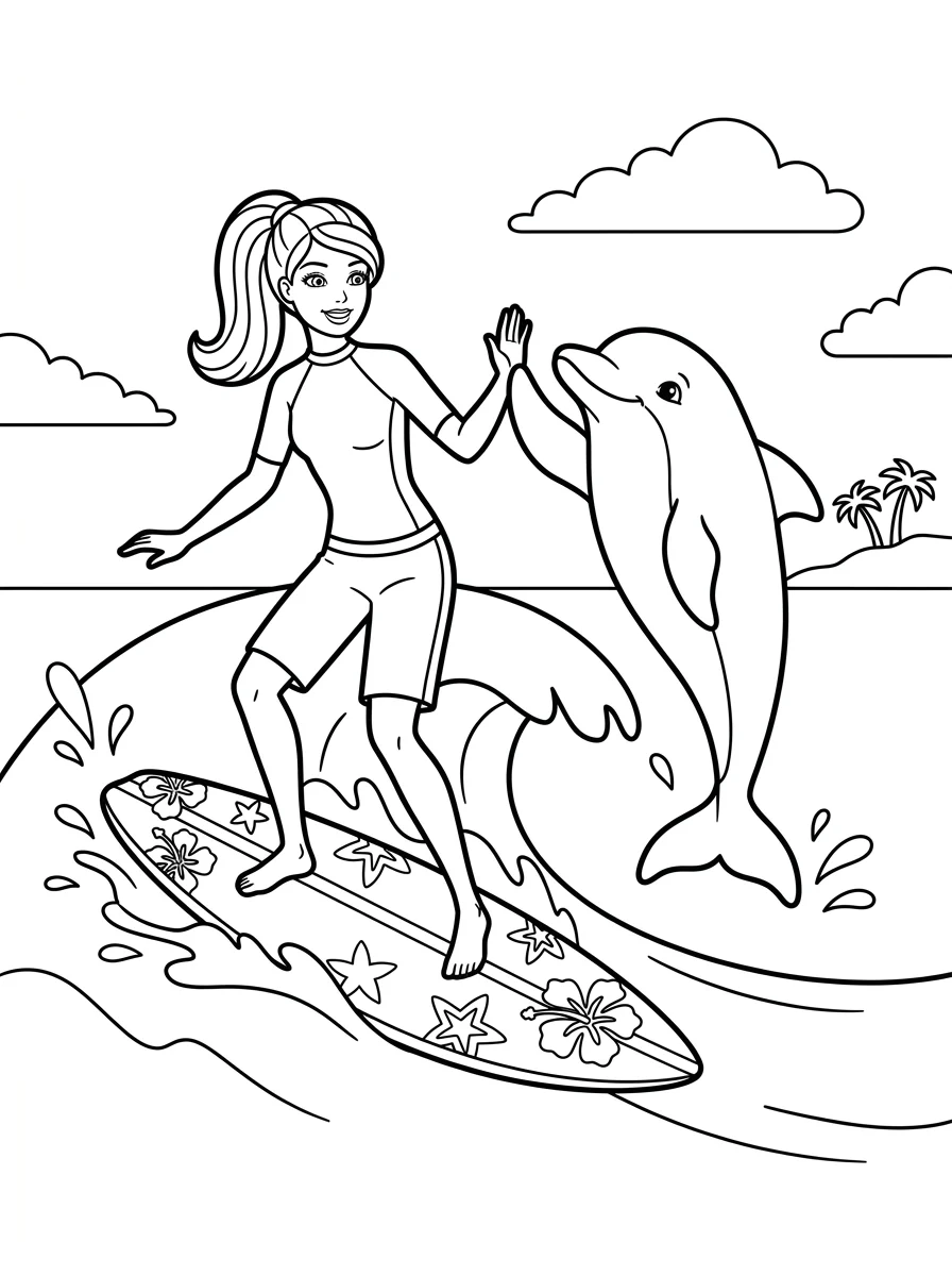 Desenhos da Barbie para colorir 140