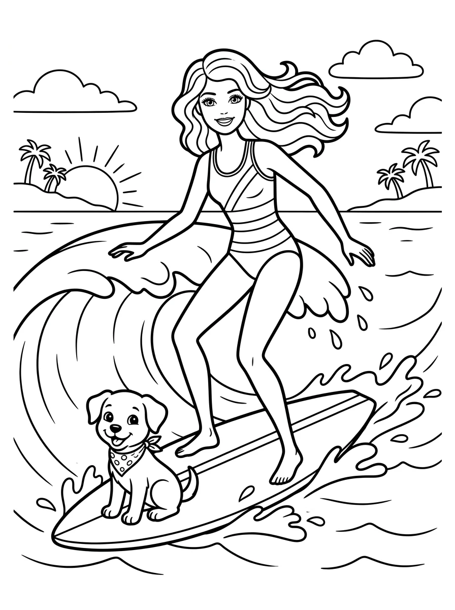 Desenhos da Barbie para colorir 141