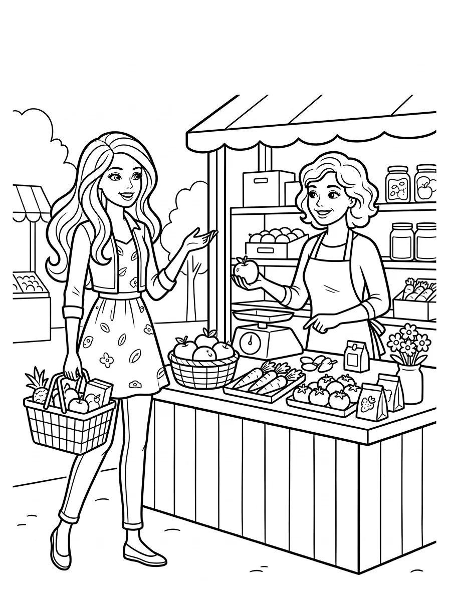 Desenhos da Barbie para colorir 144