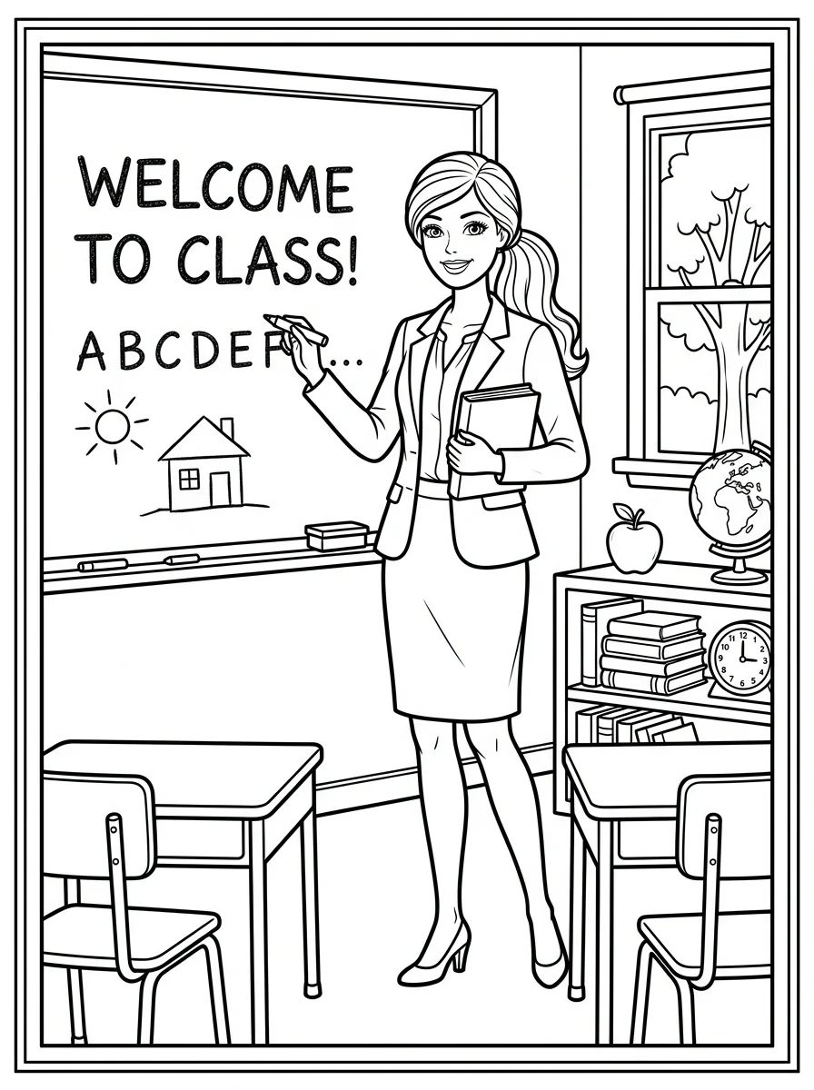 Desenhos da Barbie para colorir 145