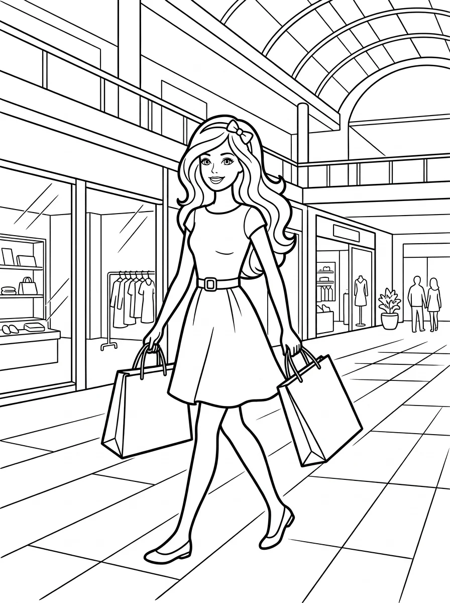 Desenhos da Barbie para colorir 146