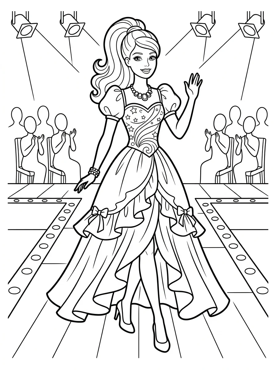 Desenhos da Barbie para colorir 148