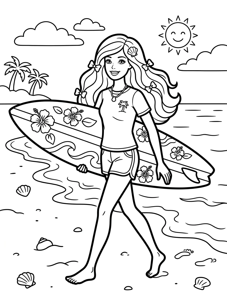 Desenhos da Barbie para colorir 149
