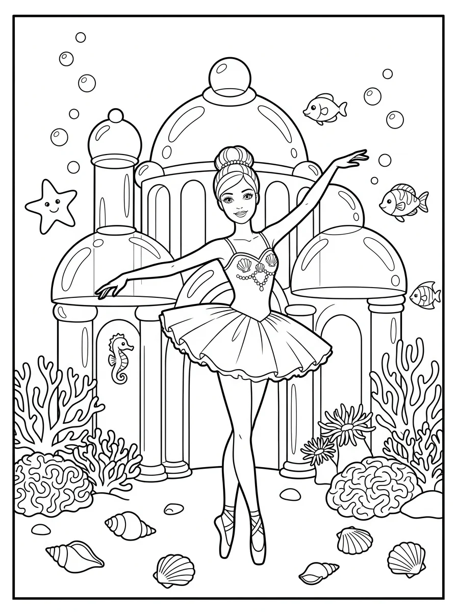Desenhos da Barbie para colorir 16