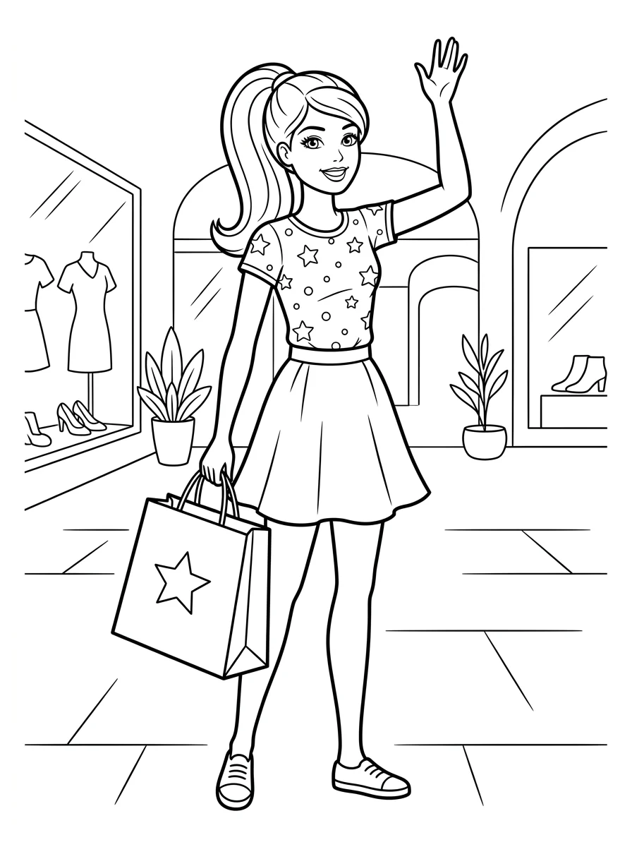 Desenhos da Barbie para colorir 163
