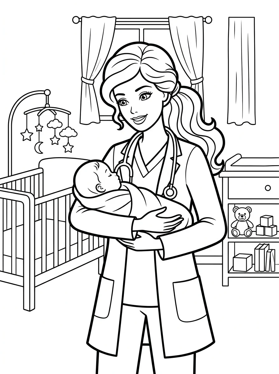 Desenhos da Barbie para colorir 168