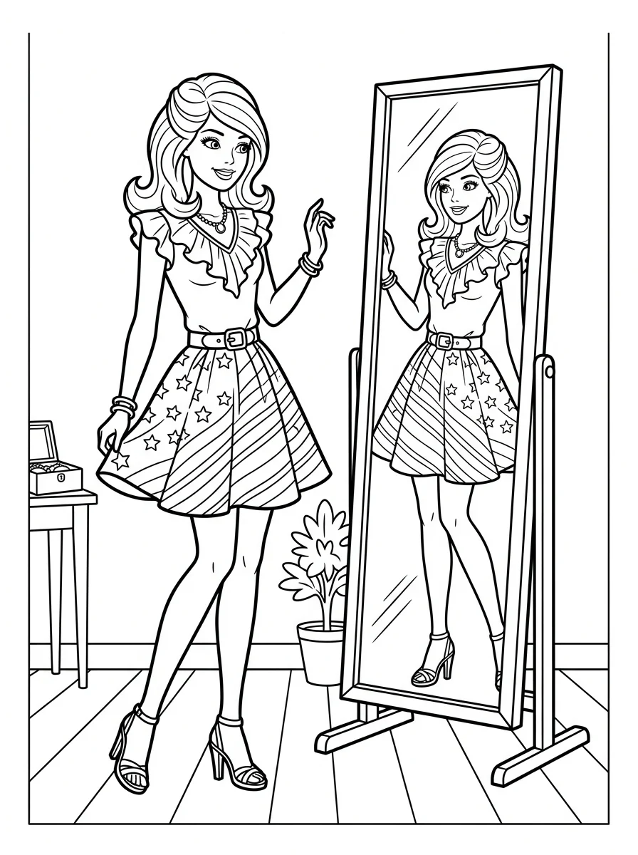 Desenhos da Barbie para colorir 169