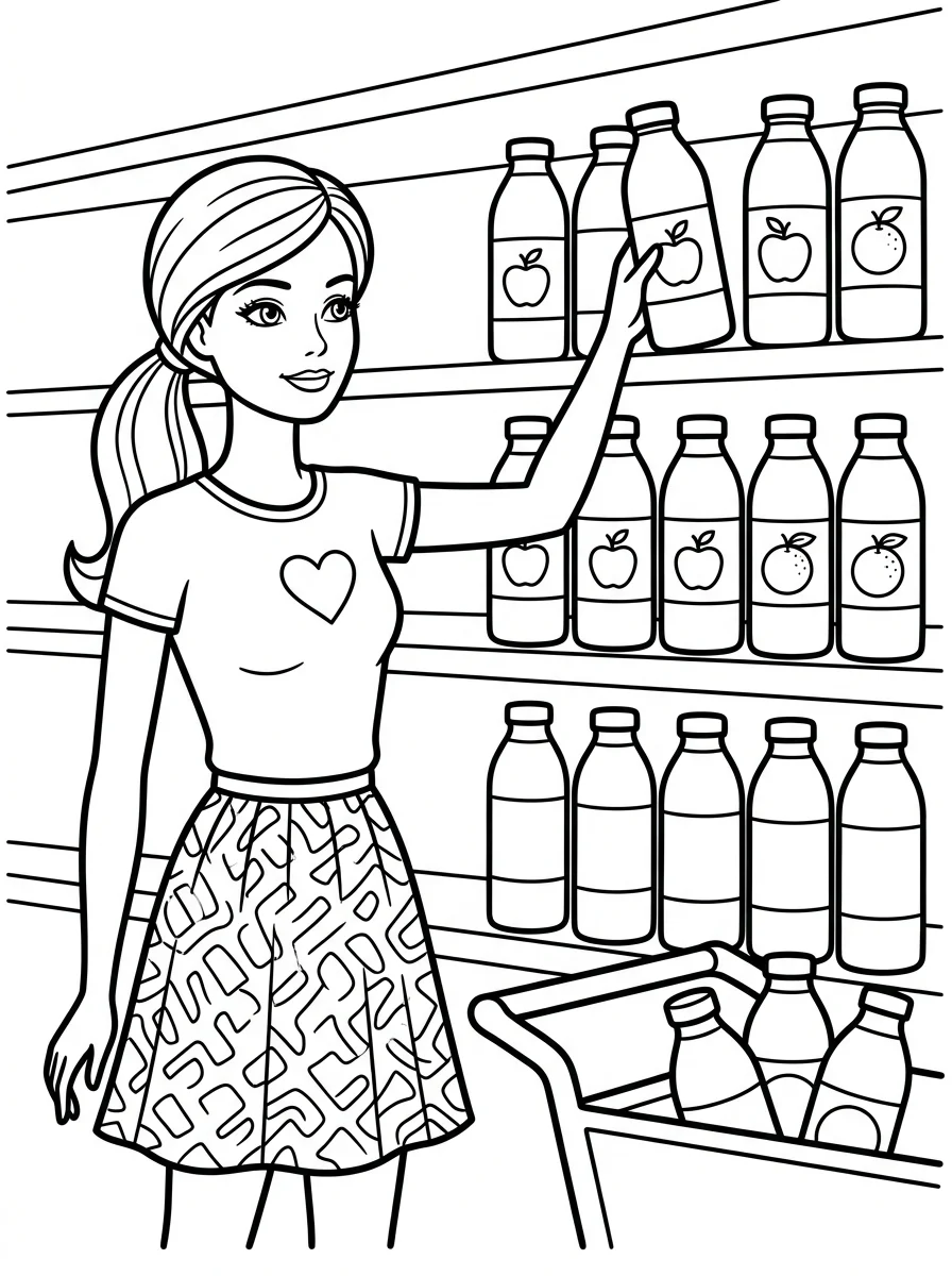 Desenhos da Barbie para colorir 174