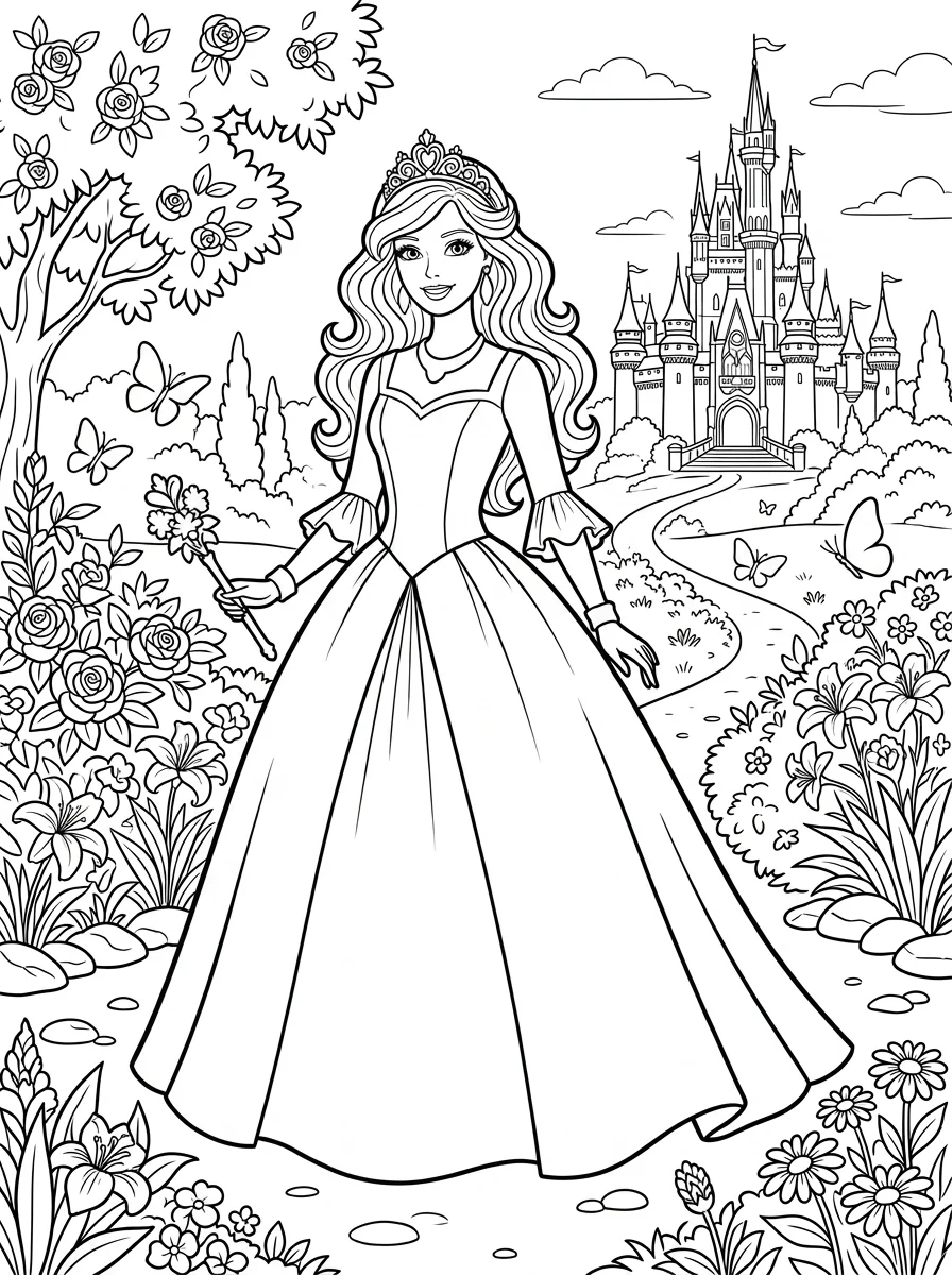 Desenhos da Barbie para colorir 181