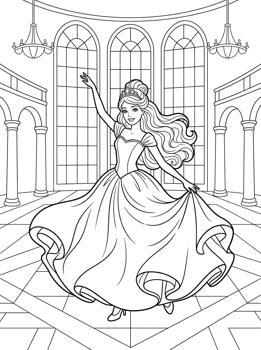 Desenhos da Barbie para colorir 183