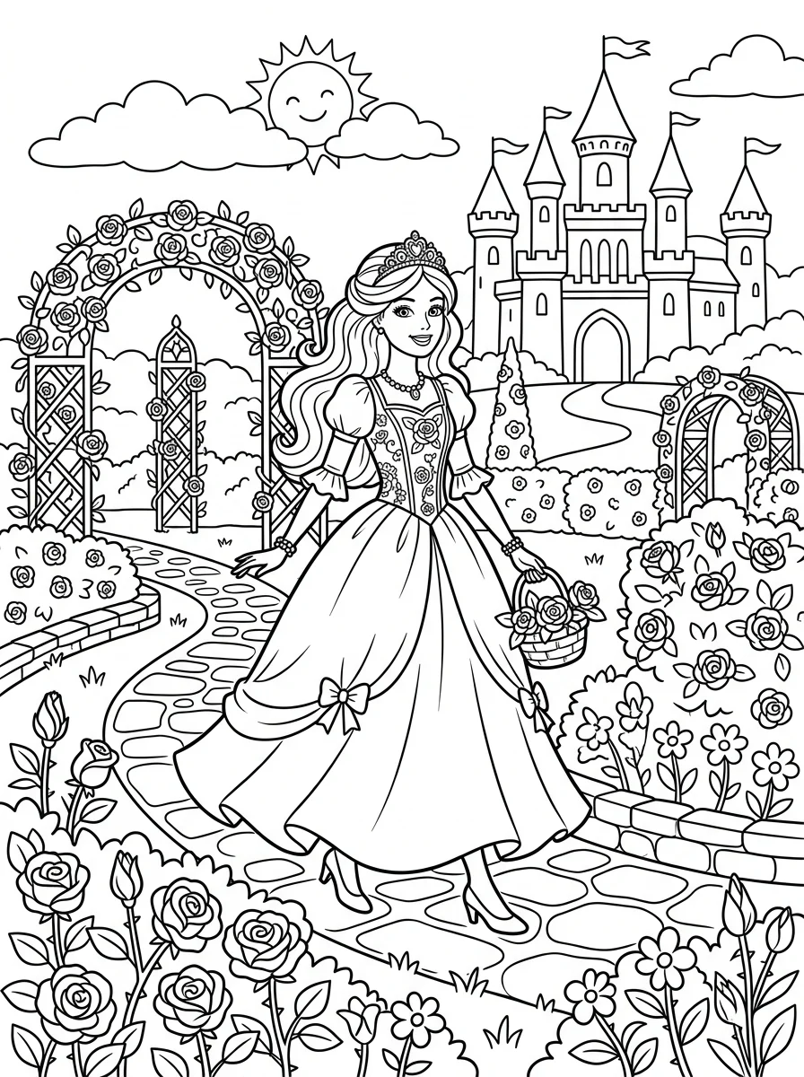 Desenhos da Barbie para colorir 184