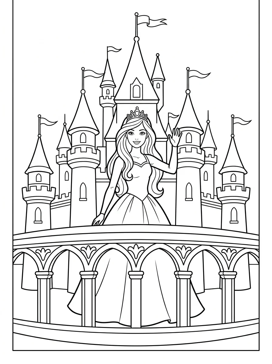 Desenhos da Barbie para colorir 185