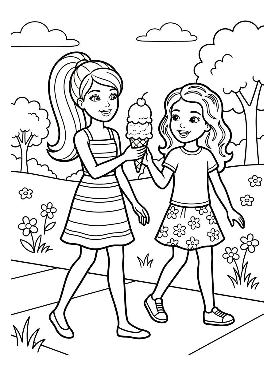 Barbie para colorir