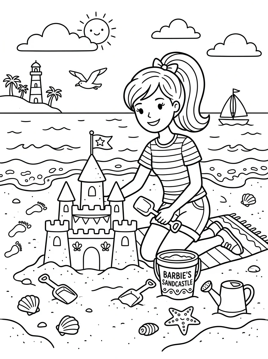 Desenhos da Barbie para colorir 21