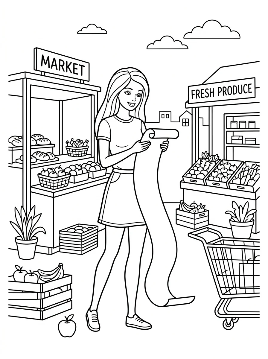 Desenhos da Barbie para colorir 24