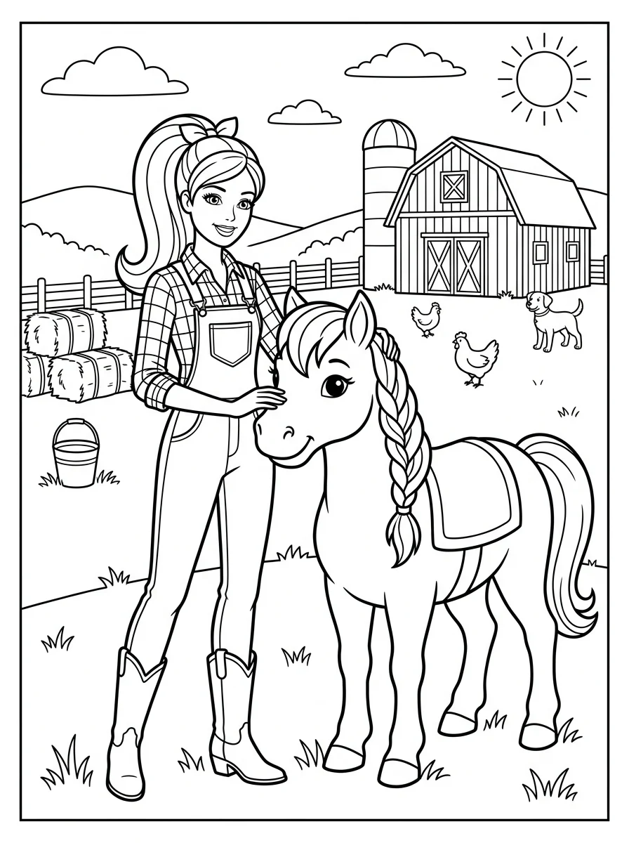 Desenhos da Barbie para colorir 28