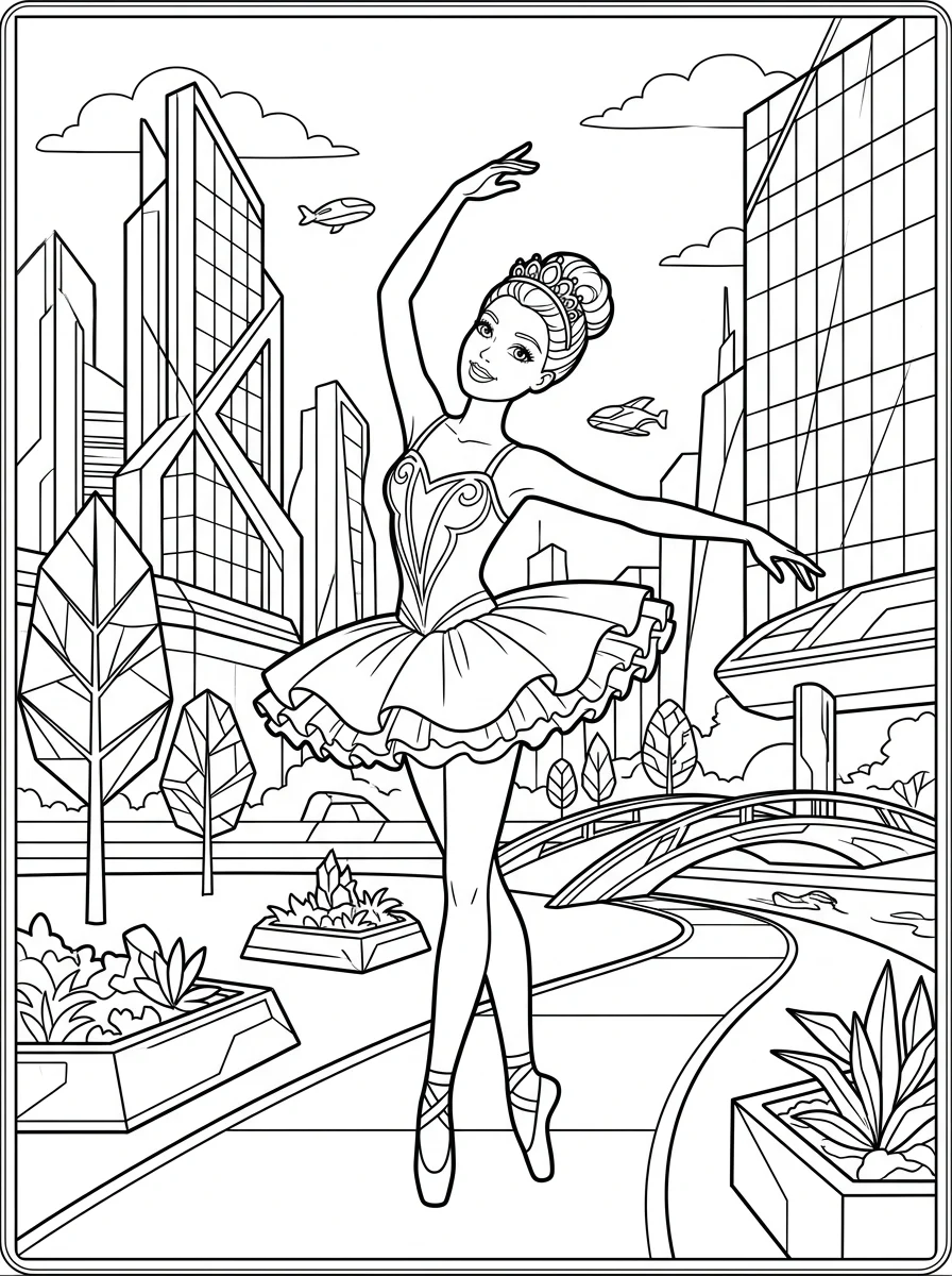 Desenhos da Barbie para colorir 32