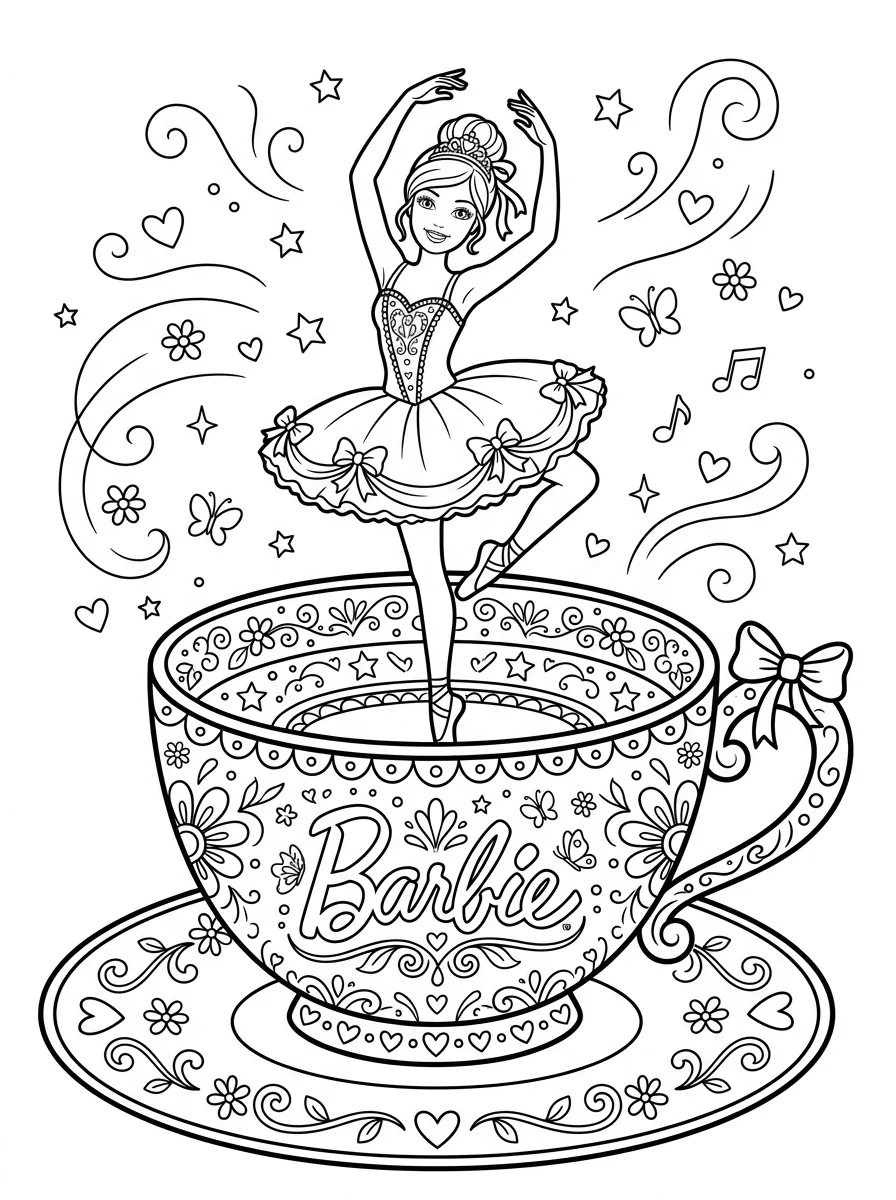 Desenhos da Barbie para colorir 33