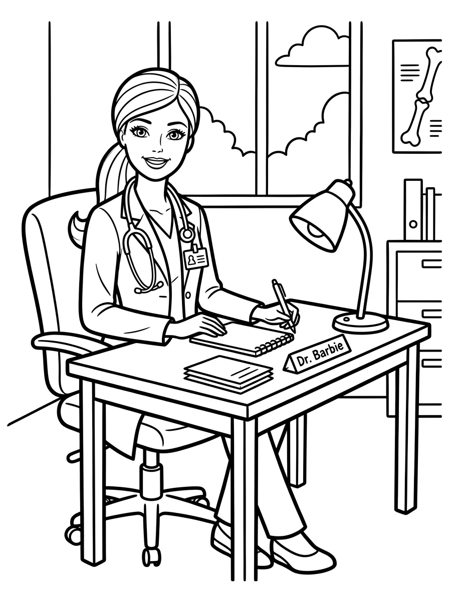 Desenhos da Barbie para colorir 35