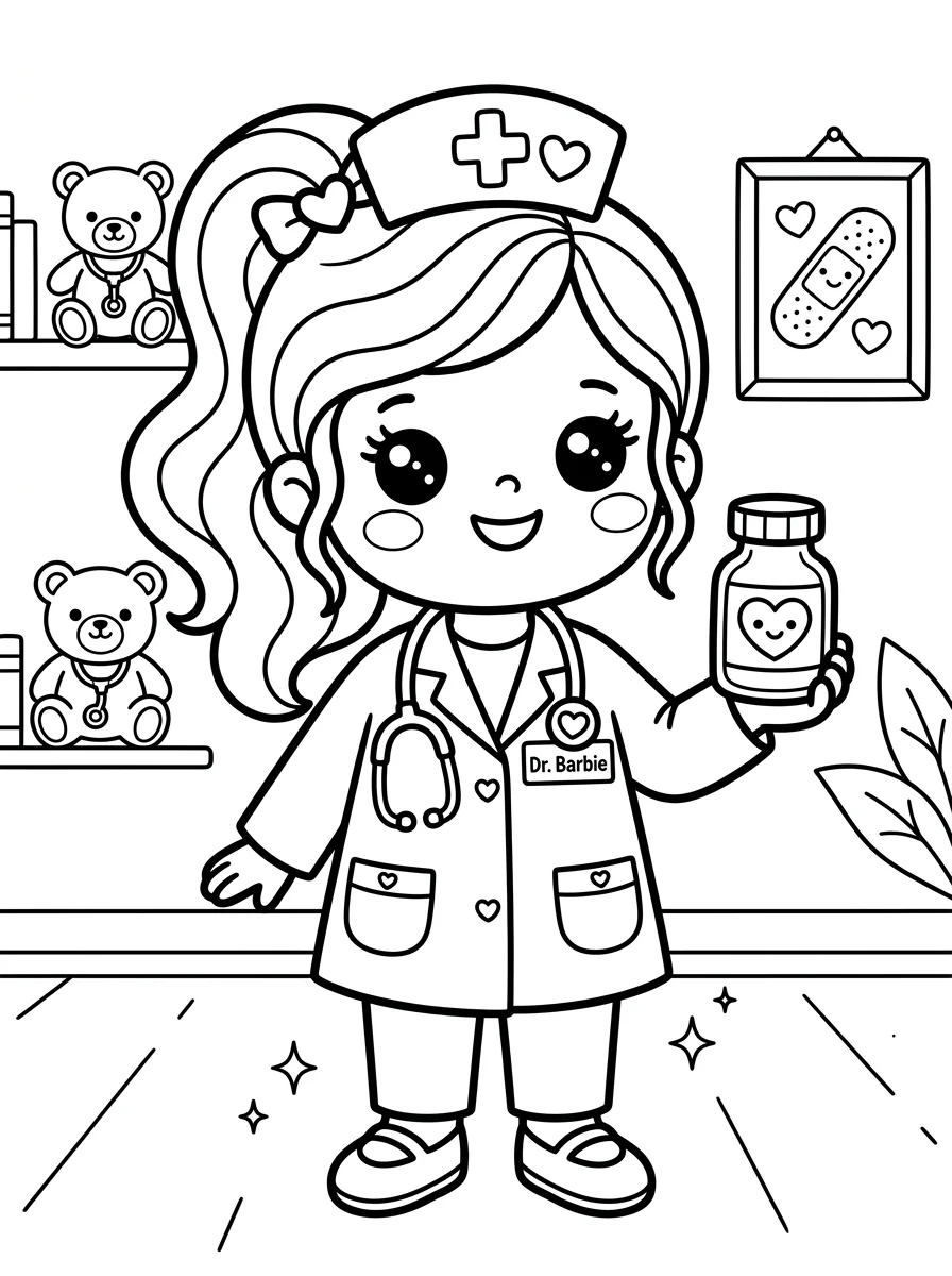 Desenhos da Barbie para colorir 37