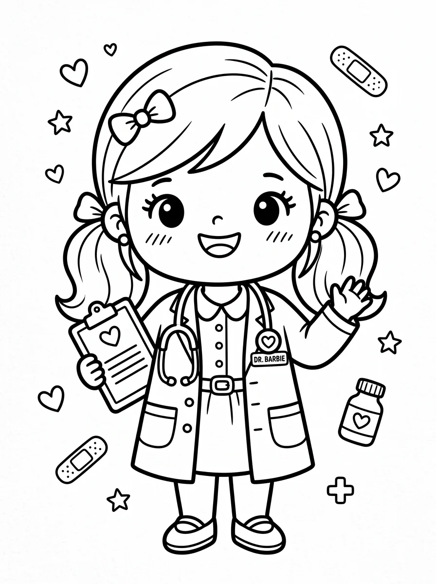 Desenhos da Barbie para colorir 38