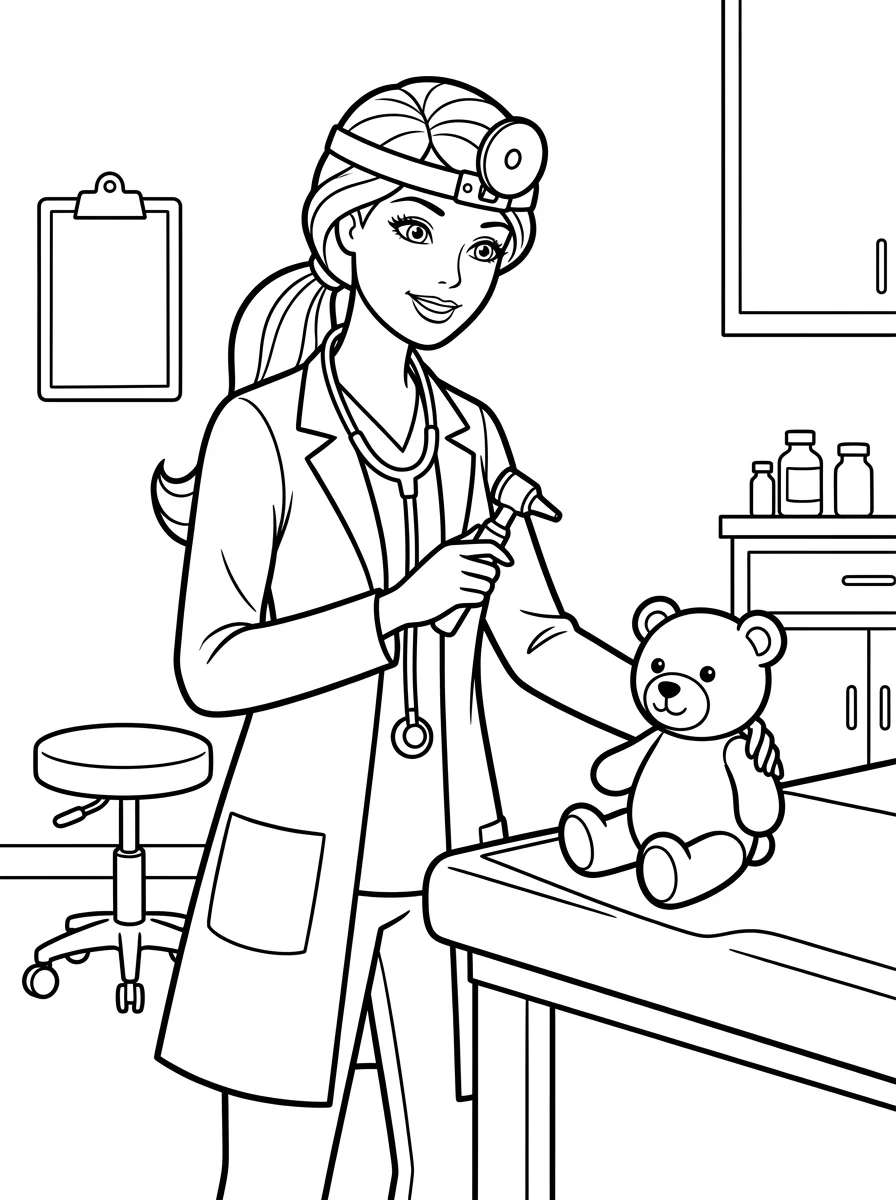 Desenhos da Barbie para colorir 42