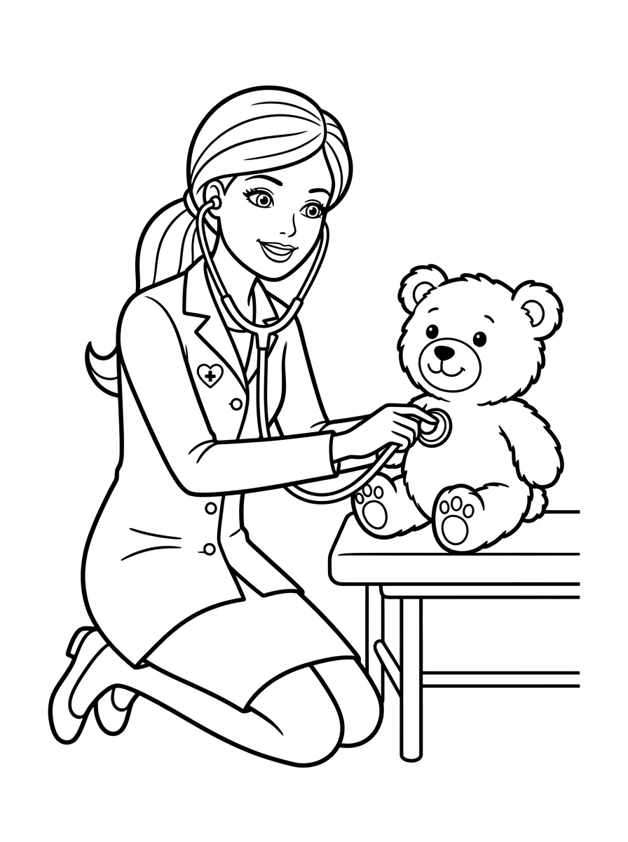 Desenhos da Barbie para colorir 44