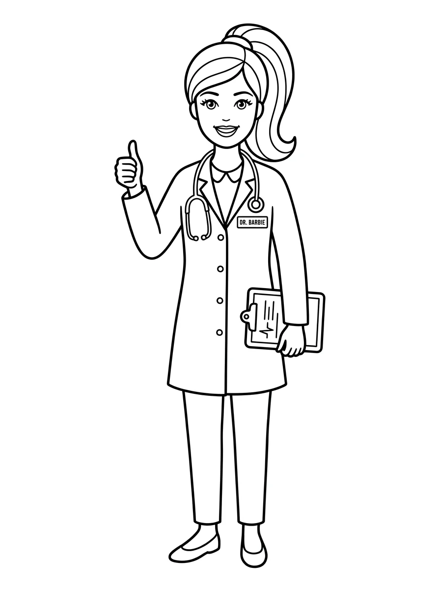 Desenhos da Barbie para colorir 45