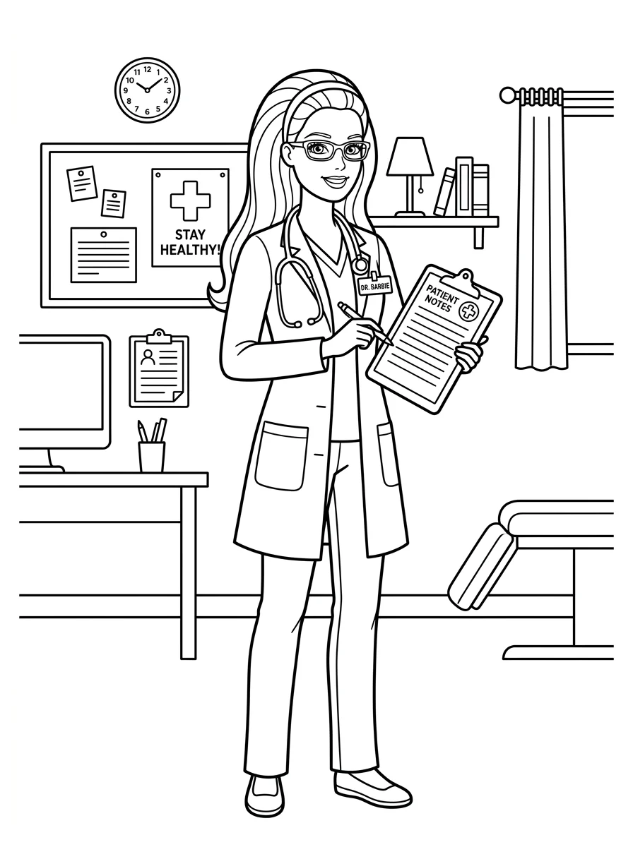 Desenhos da Barbie para colorir 46