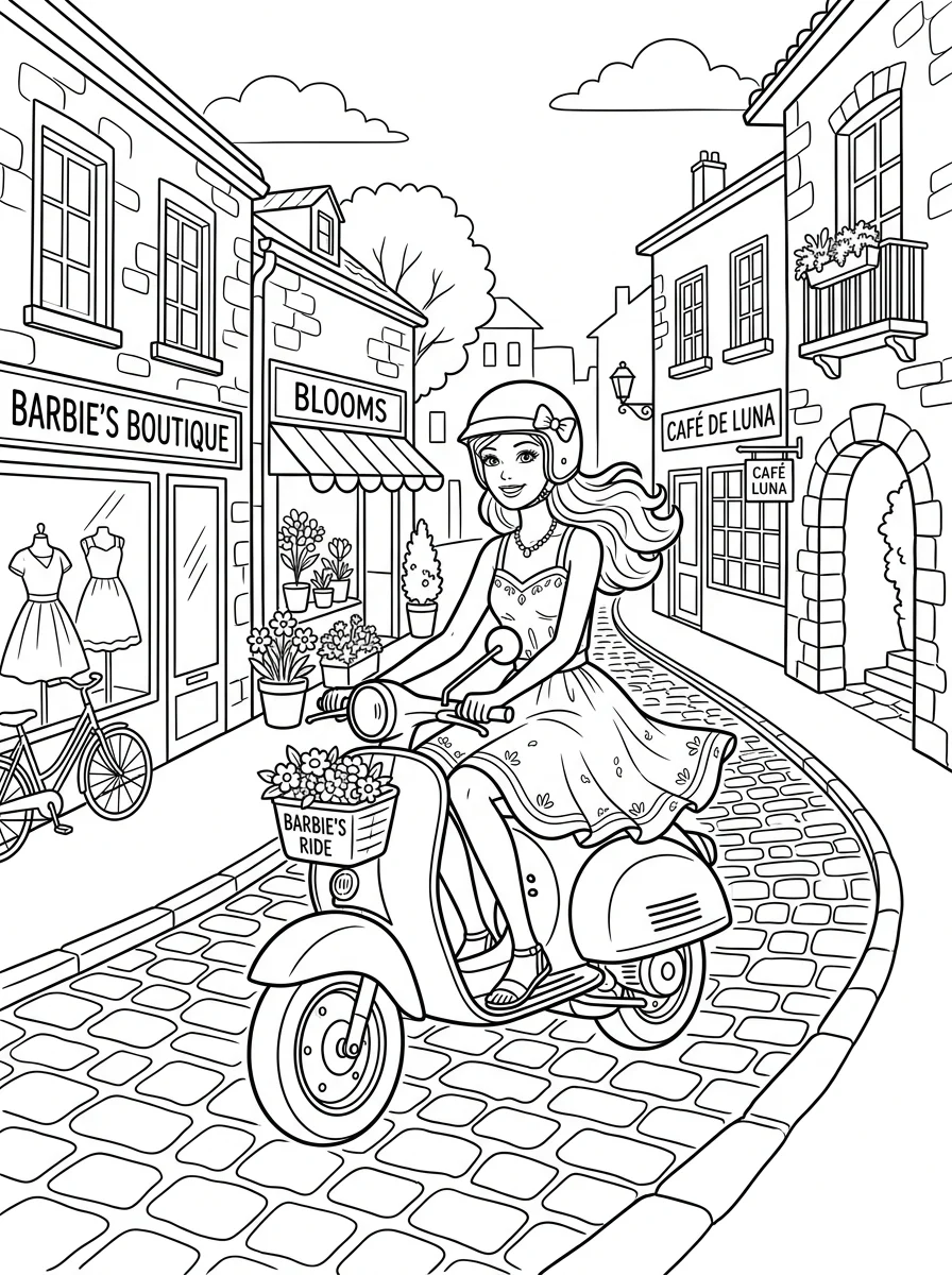 Desenhos da Barbie para colorir 59
